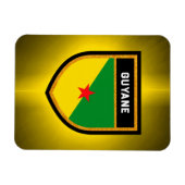 Guyane Flag Magneet (Horizontaal)