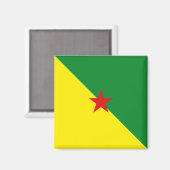Guyane Flag Magnet (Voorkant / Achterkant)