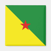 Guyane Flag Magnet (Voorkant)
