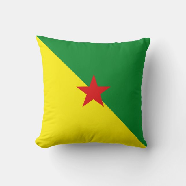 Guyane Flag x-vlaggenpiloot Kussen (Voorkant)