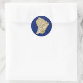 Guyane kaart sticker (Tas)