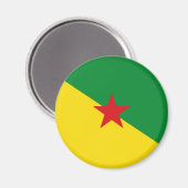 Guyane Vlag GF Magneet (Voorkant / Achterkant)