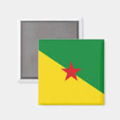 Guyane Vlag GF Magneet (Voorkant / Achterkant)
