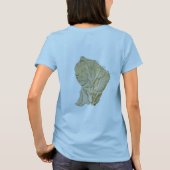 Guyane Vlag + Kaart + Tekst T-shirt (Achterkant)