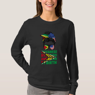 Guyanees van bloed Amerikaan van geboorte Guyana G T-shirt