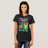 Guyanese Amerikaanse vlag Guyana Root Dad T-shirt (Voorkant volledig)