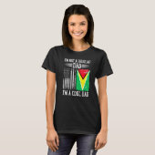 Guyanese Amerikaanse vlag Guyana Root Dad T-shirt (Voorkant volledig)