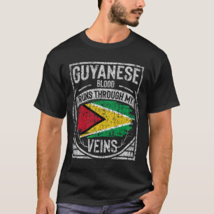 Guyanese bloedingen lopen door mijn vinnen t-shirt