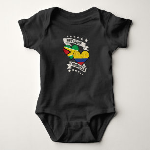 Guyanese Colombiaanse hartvlaggen Guyana Colombia Romper