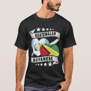 Guyanese en Guatemalteekse vlag T-shirt