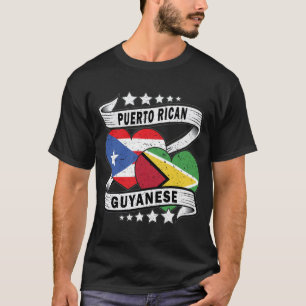 Guyanese en Puerto Ricaanse vlag T-shirt