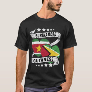 Guyanese en Surinaamse vlag T-shirt