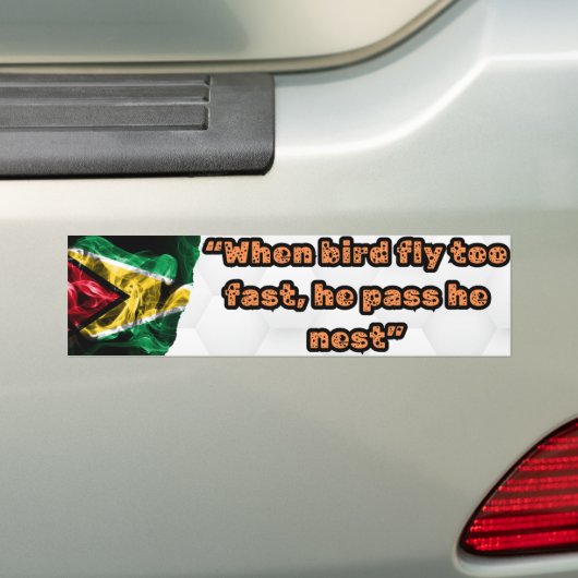 Guyanese Gezegde Bumpersticker (Op auto)