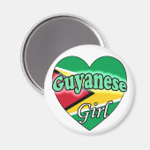 Guyanese Girl Magneet (Voorkant / Achterkant)