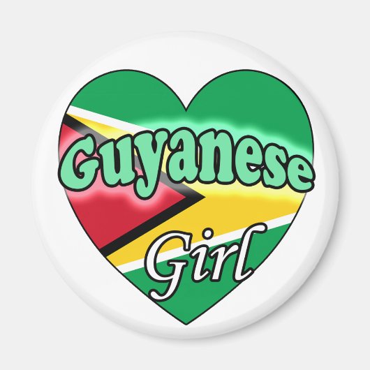 Guyanese Girl Magneet (Voorkant)