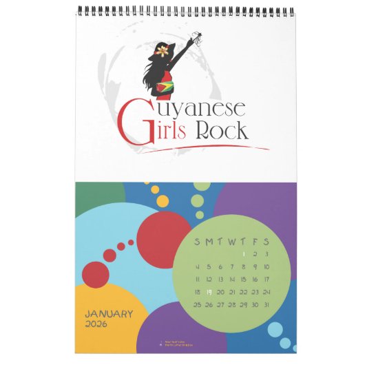 Guyanese Girls Rock Calendar Kalender (Jan 2026)