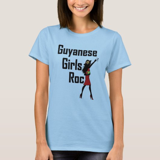 Guyanese Girls Rock Crop Top (Voorkant)
