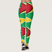 "Guyanese glorie: op vlag geïnspireerde aangepaste Leggings (Achterkant)