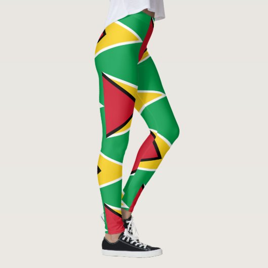 "Guyanese glorie: op vlag geïnspireerde aangepaste Leggings (Rechts)