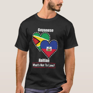 Guyanese Haïtiaanse Hart Vlaggen Wat Is Er Niet Te T-shirt