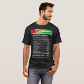 Guyanese pa Nutrition Facts Vaderdag Gift Dad T-shirt (Voorkant volledig)