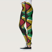 Guyanese Pride DNA: Vingerafdruk Vlag Leggings" Leggings (Links)