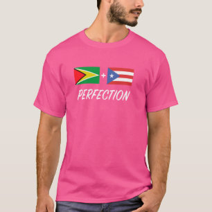 Guyanese Puerto Ricaanse vlag Guyana Puerto Rico T-shirt