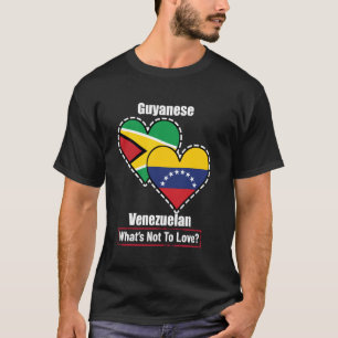 Guyanese Venezolaans Hart Vlaggen Wat Is Er Niet T T-shirt