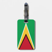 Guyanese vlag bagagelabel (Achterkant verticaal)