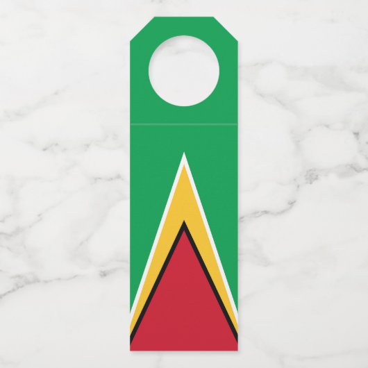 Guyanese vlag flessenhanger (Voorkant)