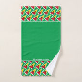 GUYANESE VLAG - GEMIDDELDE scripts GROEN Bad Handdoek (Handdoek)