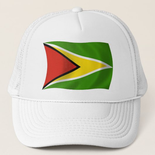 Guyanese vlag hoed trucker pet (Voorkant)