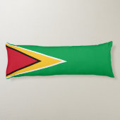 Guyanese vlag lichaamskussen (Achterkant)