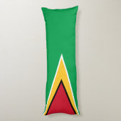 Guyanese vlag lichaamskussen (Achterkant (Verticaal))