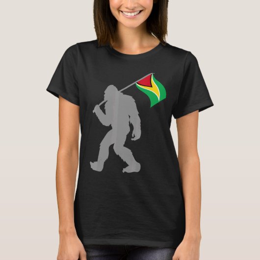 Guyanese vlag op Guyana-vlag T-shirt (Voorkant)