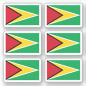 Guyanese vlag sticker (Voorkant)