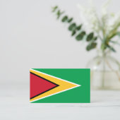 Guyanese vlag visitekaartje (Staand voorkant)