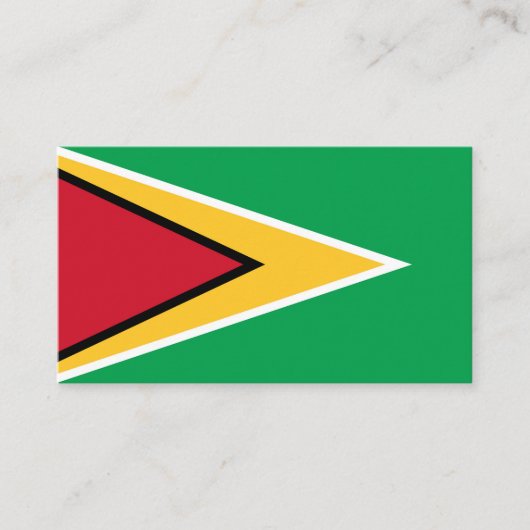 Guyanese vlag visitekaartje (Voorkant)