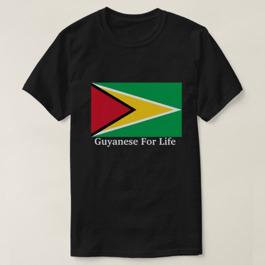 Guyanese voor het leven t-shirt (Design voorkant)