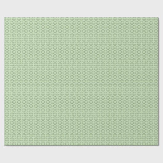 Guyenne Green Olive Pattern Wrapping Paper Cadeaupapier (Vlak)
