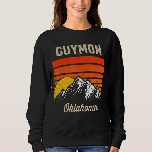Guymon Oklahoma Retro City State , Verenigde State Trui (Voorkant)