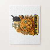 Guys Am I Cooked? Funny Cat Meme Panic Reaction Legpuzzel (Verticaal)