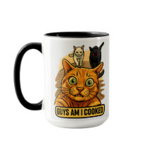 Guys Am I Cooked? Funny Cat Meme Panic Reaction