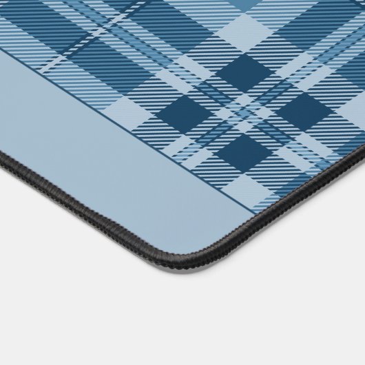 Guy's Dorm Room Blue Plaid Bureaumat (Hoek)