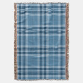 Guy's Dorm Room Blue Plaid Deken (Voorkant Verticaal)