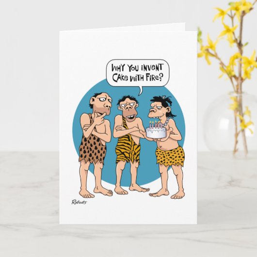 Guy's Funny 33rd Birthday Kaart (Gele Bloem)