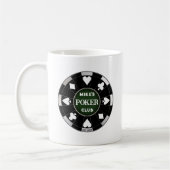 Guy's Gal's Poker Club Zwart Poker Chip Koffie Mok (Links)