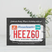 Guy's Massachusett's 60ste Birthday Uitnodiging (Staand voorkant)