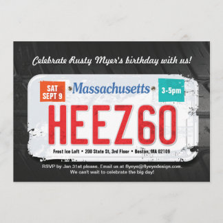 Guy's Massachusett's 60ste Birthday Uitnodiging