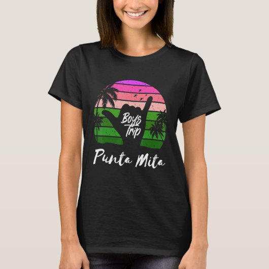 Guys Punta Mita Mexico Trip Matching Vacation T-shirt (Voorkant)